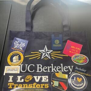 UC Berkeley Cal Gift Bundle 11 Items Tote Bag Stickers Card Holder 💌